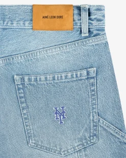 Aimé Leon Dore ALD / New York Mets Denim Shorts><noscript><img width=