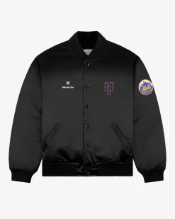 Aimé Leon Dore ALD / New York Mets Satin Varsity Jacket> Outerwear