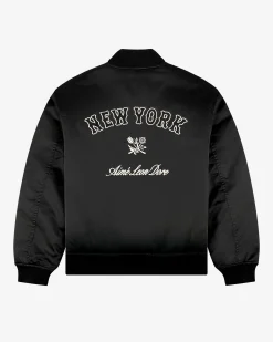 Aimé Leon Dore ALD / New York Mets Satin Varsity Jacket><noscript><img width=