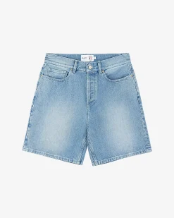 Aimé Leon Dore ALD / New York Yankees Denim Shorts><noscript><img width=