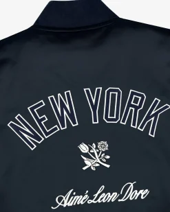 Aimé Leon Dore ALD / New York Yankees Satin Varsity Jacket><noscript><img width=