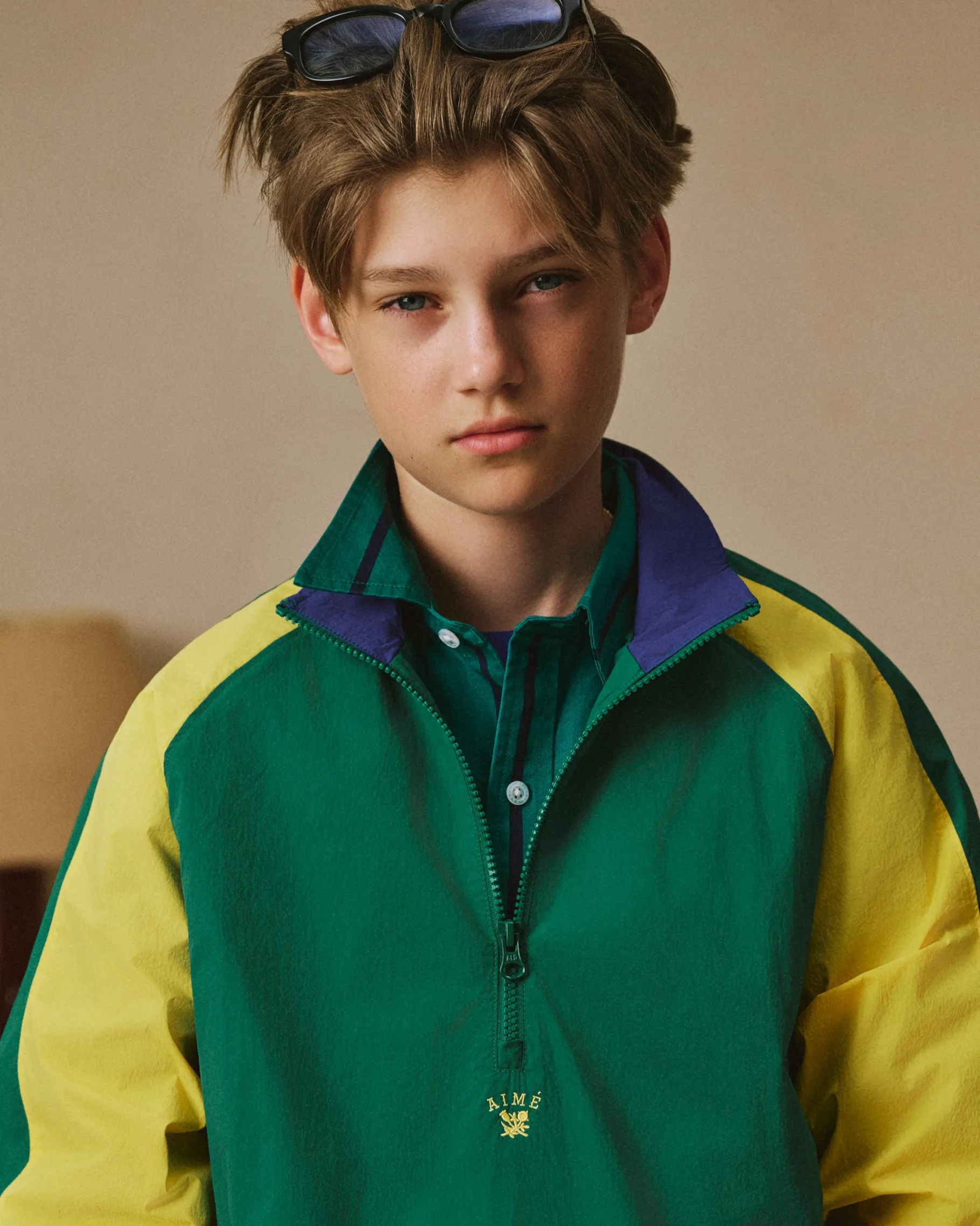 Aimé Leon Dore Crest Nylon Half-Zip Pullover> Outerwear