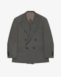 Aimé Leon Dore Double-Breasted Tropical Wool Suit Jacket> Suiting