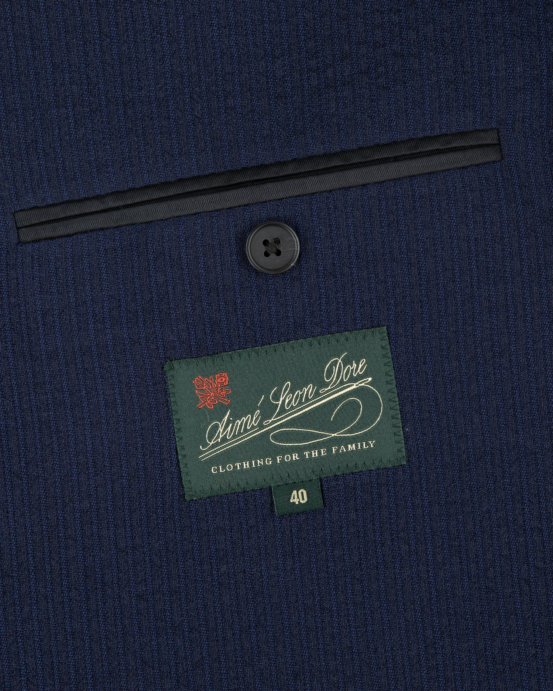 Aimé Leon Dore Double-Breasted Wool Seersucker Suit Jacket> Suiting