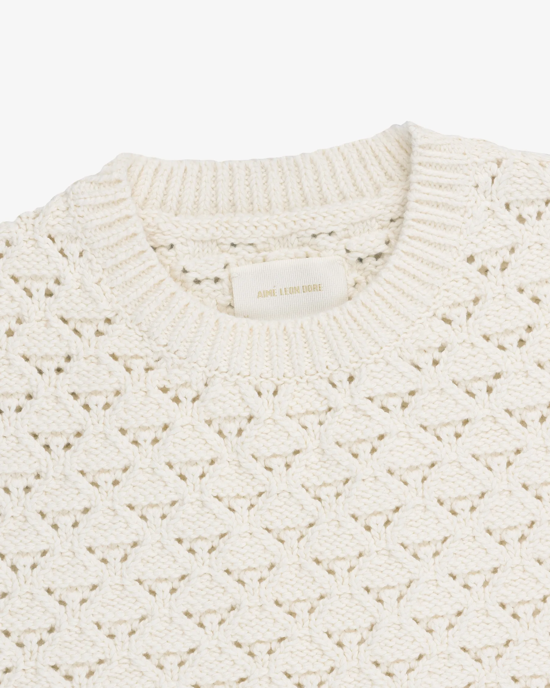 Aimé Leon Dore Eyelet Knit Crewneck Sweater> Sweaters