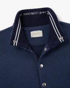 Aimé Leon Dore Jacquard Collar Snap Pullover> Sweatshirts