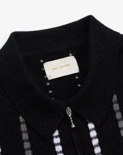 Aimé Leon Dore Jacquard Stripe Polo Cardigan> Sweaters