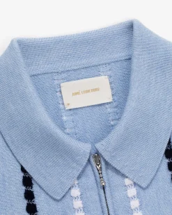 Aimé Leon Dore Jacquard Stripe Polo Cardigan><noscript><img width=