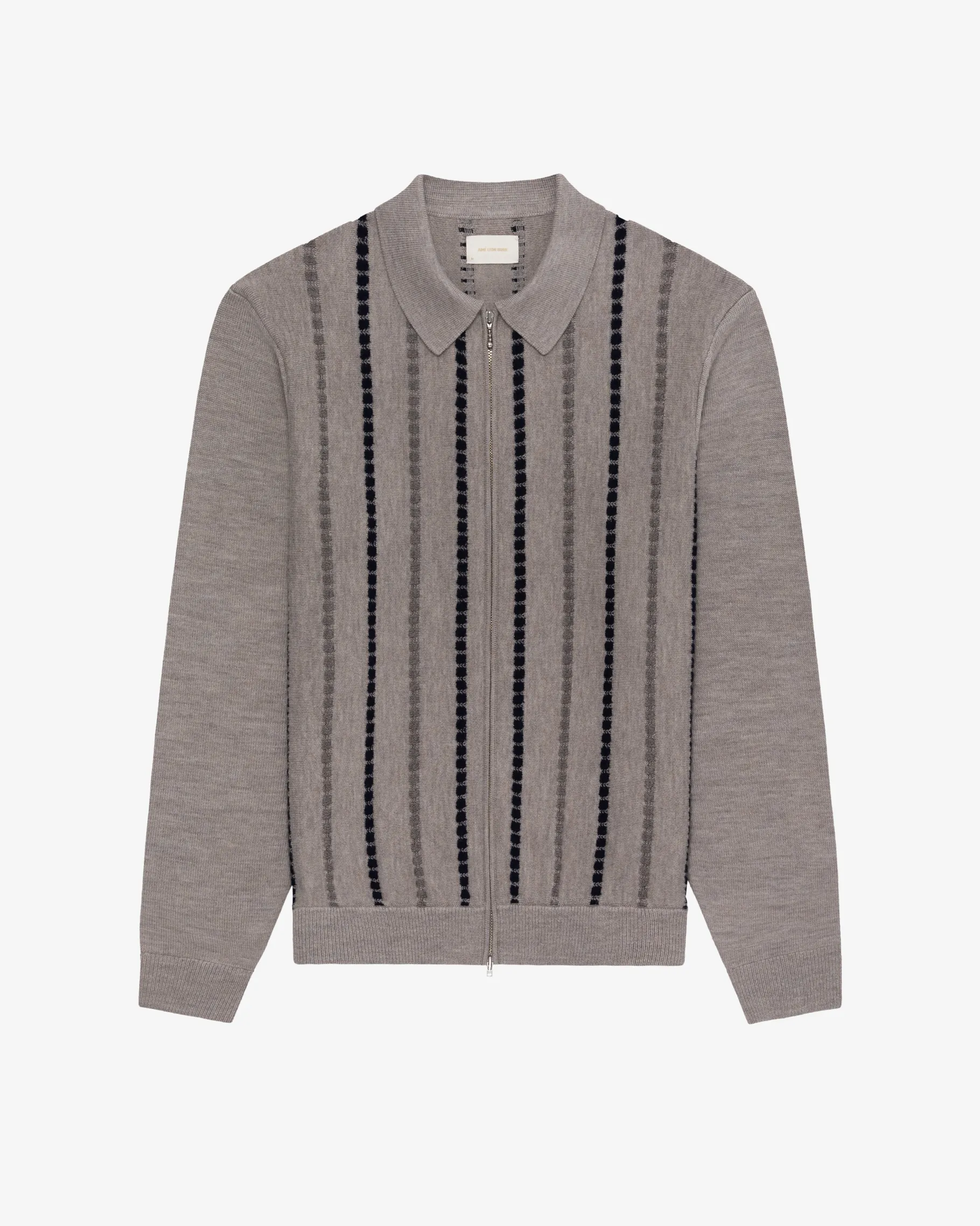 Aimé Leon Dore Jacquard Stripe Polo Cardigan> Sweaters