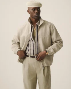 Aimé Leon Dore Jacquard Stripe Polo Cardigan> Sweaters