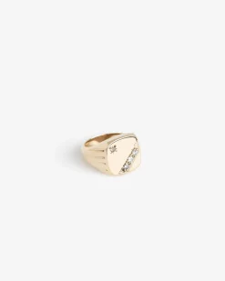 Aimé Leon Dore 14Kt Gold Diamond Signet Ring> Jewelry