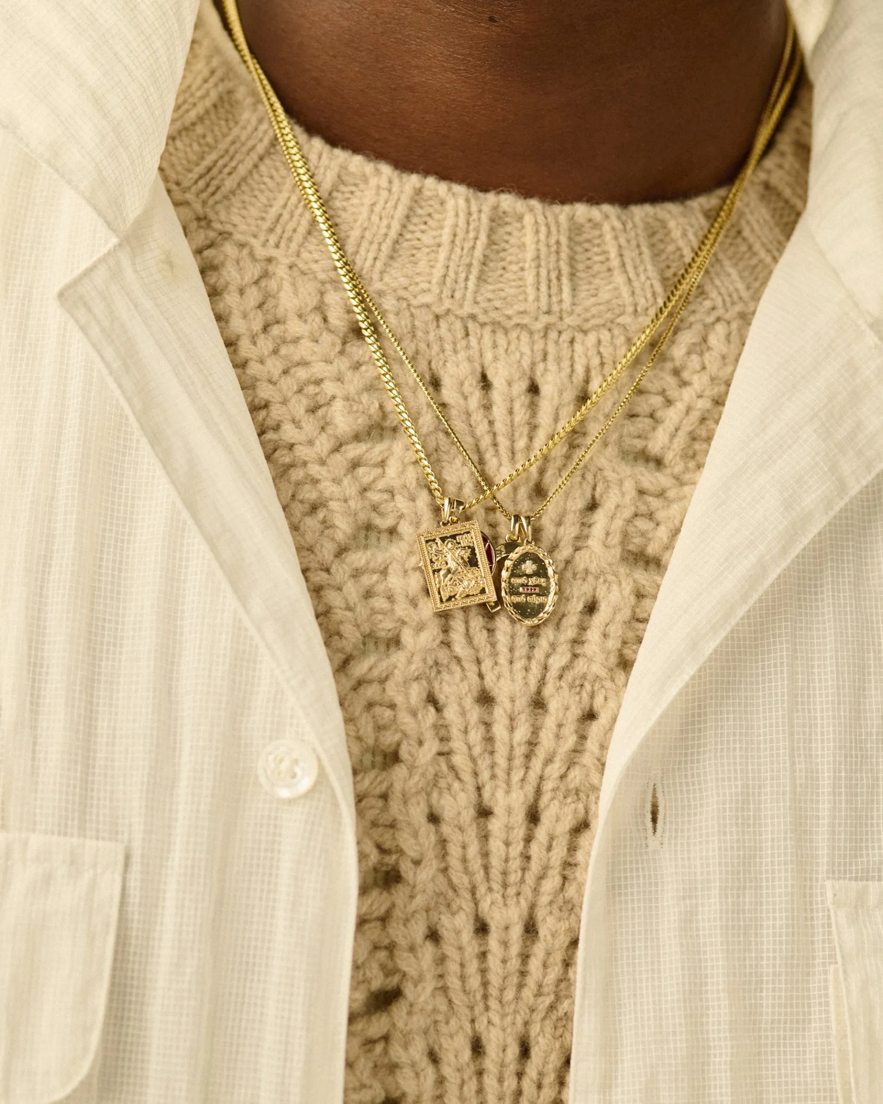 Aimé Leon Dore 14Kt Gold Saint George Pendant> Jewelry