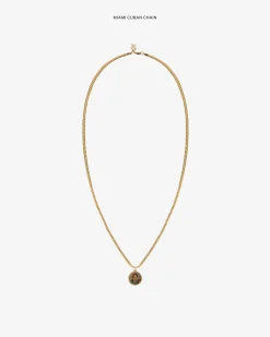 Aimé Leon Dore 14Kt Gold Sappho Poet Relief Pendant><noscript><img width=