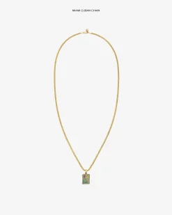 Aimé Leon Dore 14Kt Gold Stained Glass Crest Pendant><noscript><img width=