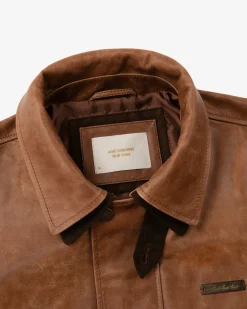 Aimé Leon Dore Leather Aviator Jacket><noscript><img width=
