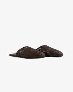 Aimé Leon Dore Leather Raffia Mule> Footwear