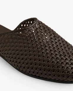 Aimé Leon Dore Leather Raffia Mule><noscript><img width=