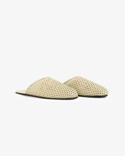 Aimé Leon Dore Leather Raffia Mule> Footwear