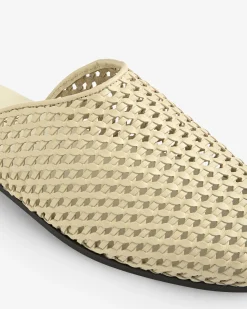 Aimé Leon Dore Leather Raffia Mule><noscript><img width=