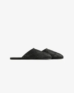 Aimé Leon Dore Leather Raffia Mule><noscript><img width=