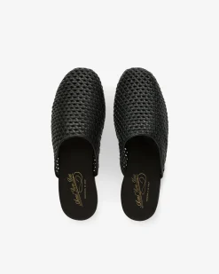Aimé Leon Dore Leather Raffia Mule><noscript><img width=