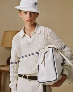 Aimé Leon Dore Long-Sleeve Mesh Knit Polo><noscript><img width=
