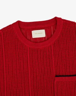 Aimé Leon Dore Long-Sleeve Mesh Knit Tee> Tees & Polos