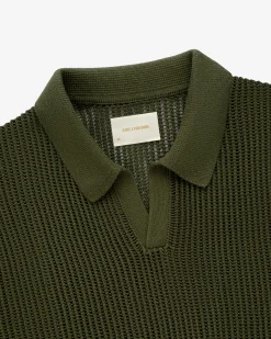 Aimé Leon Dore Mesh Knit Polo> Sweaters|Tees & Polos