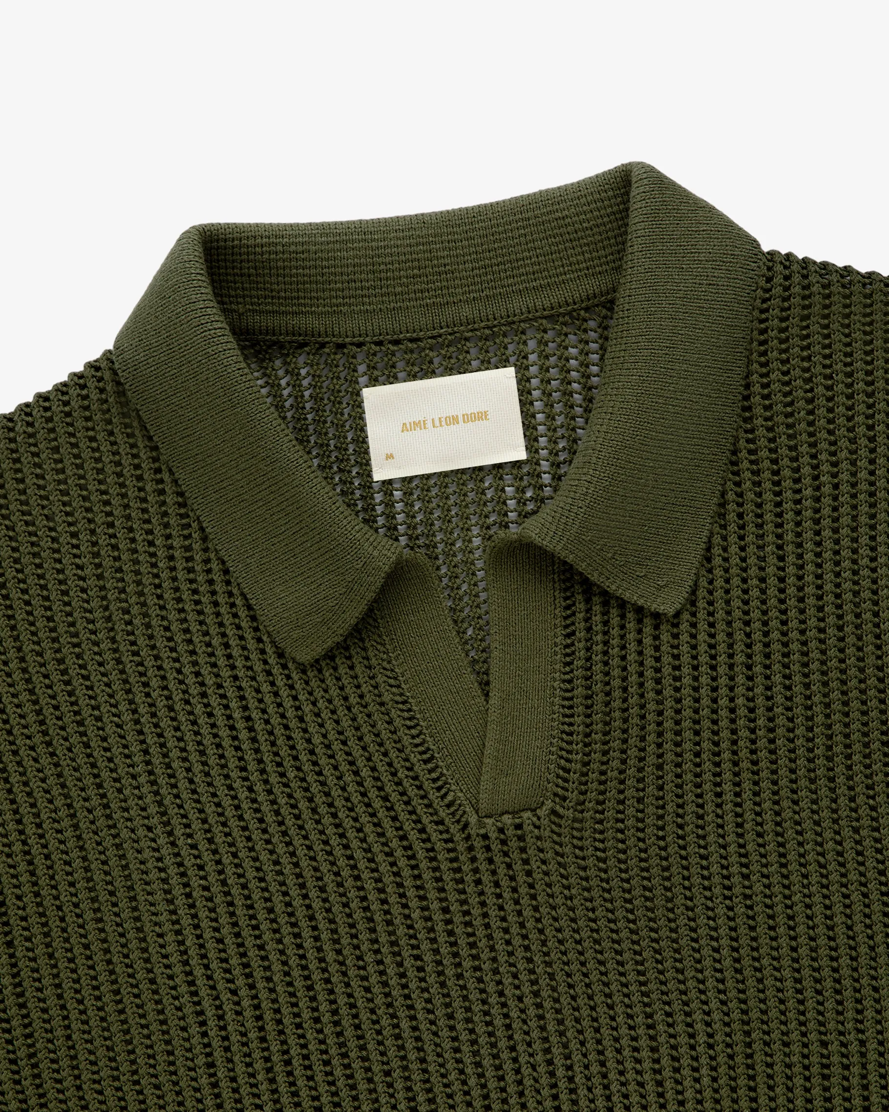 Aimé Leon Dore Mesh Knit Polo> Sweaters|Tees & Polos