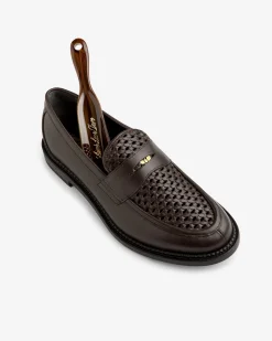 Aimé Leon Dore Queens Crest Raffia Loafer><noscript><img width=