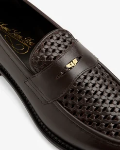 Aimé Leon Dore Queens Crest Raffia Loafer><noscript><img width=
