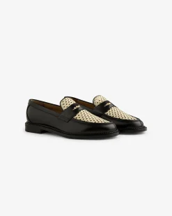 Aimé Leon Dore Queens Crest Raffia Loafer> Footwear
