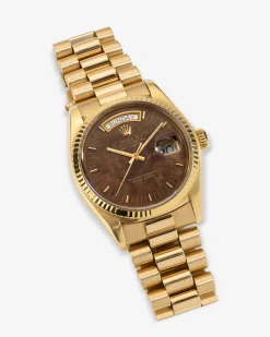 Aimé Leon Dore Rolex Day-Date Wood Dial Watch> Jewelry