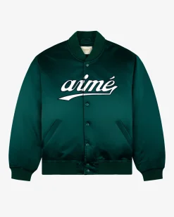 Aimé Leon Dore Satin Varsity Jacket> Outerwear