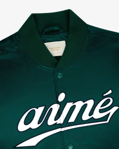 Aimé Leon Dore Satin Varsity Jacket><noscript><img width=