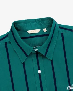 Aimé Leon Dore Striped Leon Overshirt><noscript><img width=