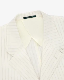 Aimé Leon Dore Striped Linen Suit Jacket><noscript><img width=