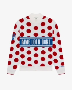 Aimé Leon Dore WINDSTOPPER® Polka Dot Knit Cycling Jersey by GORE-TEX LABS> Sweaters