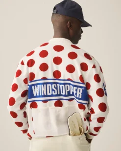 Aimé Leon Dore WINDSTOPPER® Polka Dot Knit Cycling Jersey by GORE-TEX LABS><noscript><img width=